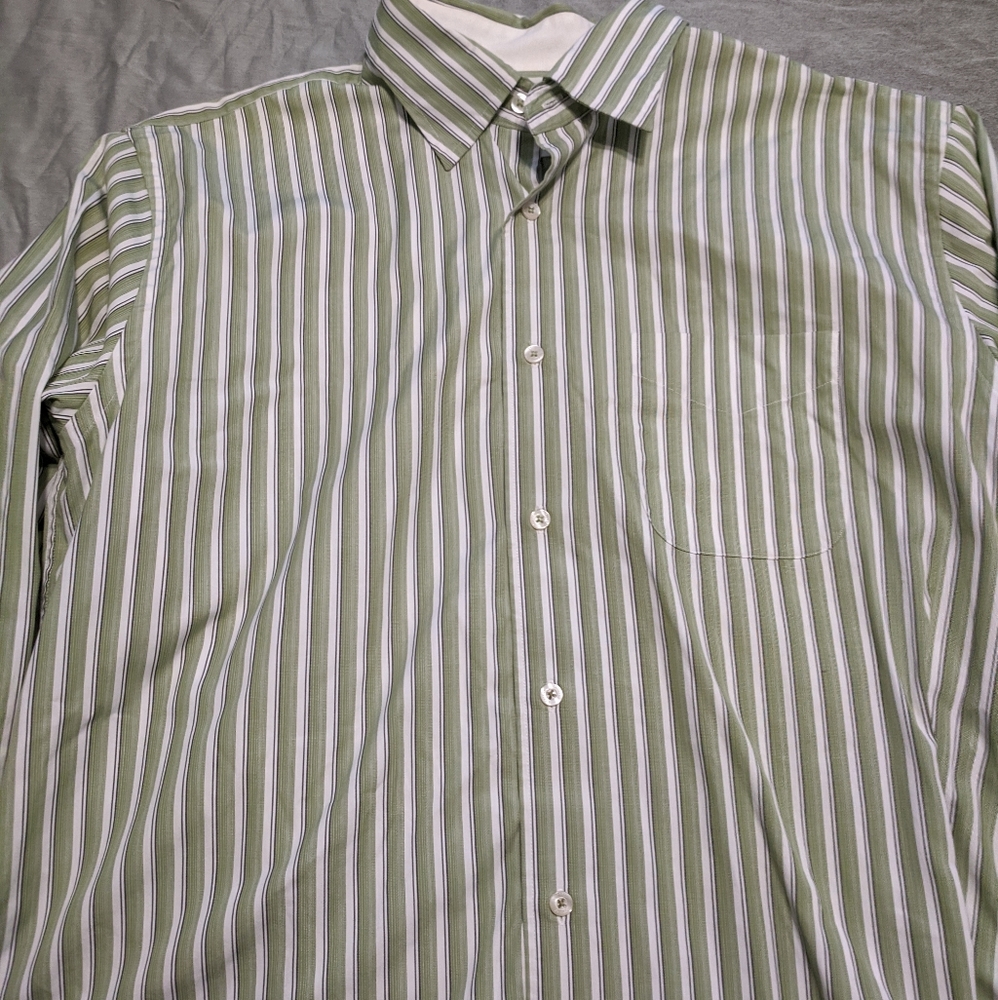 Express dress shirt green white size XL